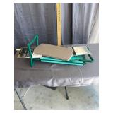 Folding Garden Kneeler Bench and Storm Window Kit