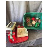 Assorted Christmas Ornaments and Decorative Holida