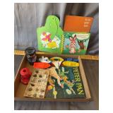 Vintage Childrens Books Toy Boats and Rock Specime