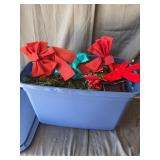 Large Assortment of Vintage Red Christmas Bows and