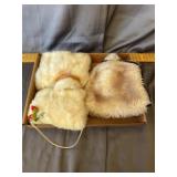Vintage Faux Fur Hat and Hand Muffs