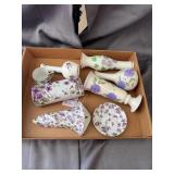 Vintage English Ceramic Floral Vases and Tableware