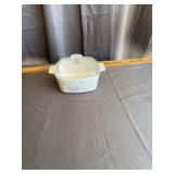Vintage Pyrex Pastel Bouquet Casserole Dish With C