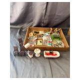Large Lot of Assorted Dollhouse Miniatures and Acc