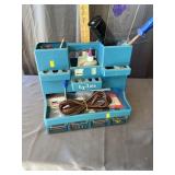 Vintage Bush-Lake Ez-Tote Blue Organizer With Mixe