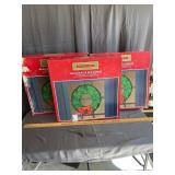 Lot of Three Holiday Home Lighted Christmas Wreath