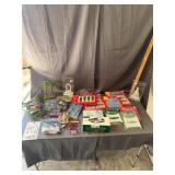 Large Lot of Christmas Village Accessories and Dec