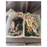 Assorted Power Extension Cords and Ethernet Cables