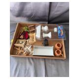 Vintage Dollhouse Furniture and Miniature Collecti