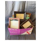 Assorted Picture Frames and Needlepoint Crafting A