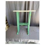 Vintage Painted Wooden Tray Top Side Table