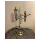 Antique Electrified Brass Single Arm Student Desk