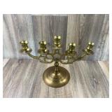 Vintage Five Light Brass Candelabra Candle Holder