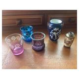 Vintage Miniature Glass Tumblers and Ceramic Art V