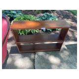 Mid-Century Style Low Wooden Bookshelf Media Stand