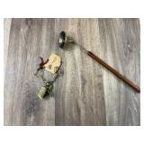 Vintage Brass Candle Snuffer and Wick Trimmer Set