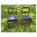 Pair of Antique Mahogany Balloon Back Dining Chair