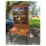 Antique American Oak Plantation Secretary Desk wit