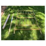 Vintage Brass Metal Bed Frame with Beautyrest Matt