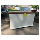 Vintage Farmhouse Painted Pine Storage Trunk Blank