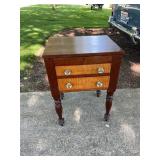 Antique Federal Bird's Eye Maple and Cherry Side T
