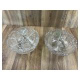 Antique American Brilliant Period Cut Glass Bowls