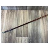 Wooden Walking Cane w/ 22 Karat Gold