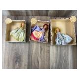 Vintage Nancy Ann Storybook Bisque Dolls In Boxes