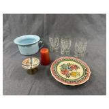 Vintage Mixed Estate Lot With Krantz Beer Glasses