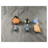 Vintage Ceramic and Glass Bird Figurines Collectio
