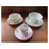 Antique and Vintage Porcelain Cup and Saucer Assor