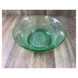 Vintage Imperial Glass Green Huckabee Pattern
