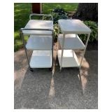 Vintage Cosco Style Metal Rolling Utility Carts Pa
