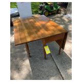 Cherry Wood Drop Leaf Dining Table