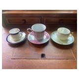 Antique Fine Porcelain Teacup and Saucer Collectio