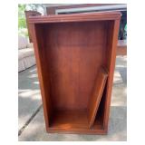 Vintage Art Deco Walnut Finish Wooden Bookcase