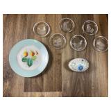 8 Pcs. Trinket Box, Porcelain Plate, Coasters