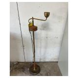 Vintage Brass Swing Arm Floor Lamp