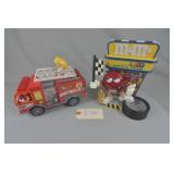 M&M's Racing Team and Fire Truck Dispensers