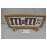 Lighted M&M's Stained Glass Display