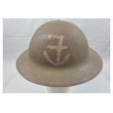 US WWI Doughboy Helmet W/Green Textured Paint