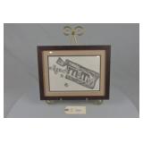 Framed Black and White Graphite Drawing of M&M's