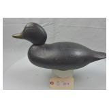Possible Hayes or Mason Black Wooden Duck Decoy