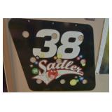 M&M's Elliott Sadler NASCAR Pit Box Sign