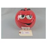 Galerie M&M's Ceramic Jar Featuring Red