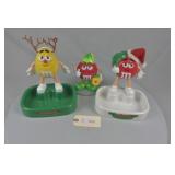 M&M's Red and Yellow Talking Christmas Dishes