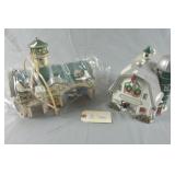 Department 56 Snow Village Dairy Barn & Airport