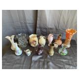 Collection of Assorted Art Glass and Ceramic Vases