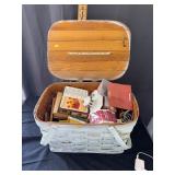 Vintage Hobby Lot With Picnic Basket And Model Kit
