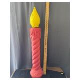 Vintage Christmas Blow Mold Candle